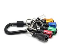 Acouto 6Pcs Keychain Extension Bar Hex Shank Bit Holders Socket Adapter Arrow Storage Case Tool It to Which the Change Flat This Take Product and a Design Keychain Extension