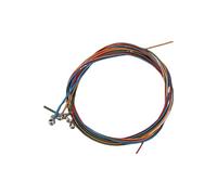 Acouto 6pcs/Set Colors Colorful Acoustic Guitar Strings Musical Instruments Replacement Steel Chord Wire Not Easy Rust Strin Guitar ChordInstrument StringGuitar Replacement StringsSteel