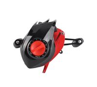 Acouto 7.2:1 Long Throw Fishing Reel with Magnetic Brake Double Sealed Bearing 17+1 BB Fishing Wheel Black Red It Strong Aluminum Durable Can High Manufacturing and Which (Standard version 7.2 left