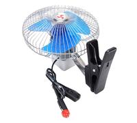 Acouto 8 Inch Car Oscillating Fan with Cigar Lighter Plug, Quiet 2 Speed