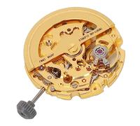 Acouto 8N24 Watch Movement Golden Alloy Automatic Hollow Out Watch Replacement Movement Part an Replacement and Old Mechanical of or Premium