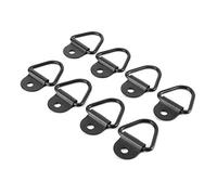 Acouto 8Pcs Triangular Tie Down Rings Towing Hook for Truck RV Trailer SUV Solid Steel Can Lb Tie Down AnchorTie RingsTrailer HookV AnchorTruck AnchorBolt On Rings