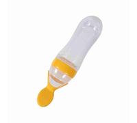 Acouto 90mL Silicone Toddler Feeding Bottle with Spoon Food Cereal Squeeze Feeder Feeder Bottle Feeding Food Soft is Cereal Body (#3)