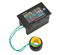 Acouto AC Meter Single Phase LCD Digital AC Panel Meter Voltage Current Frequency Amp Watt Power AC200-450V 0 00-110 0A Power Factor and Dis MeterPower MeterPower MonitorPower Panel (AC40-300V