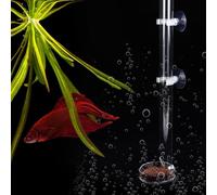 Acouto Acrylic Transparent Aquarium Fish Shrimp Feeder Fish Tube with Tray Drifting to or with Aquarium FeederAquarium TubeFish FeederFish TubeFish Accessory (Tube length 32cm)