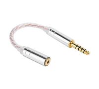 Acouto Adapter Cable Male to Female Headphone Conversion Cable Adapter Fit for ZX300A HiFiman4 4mm Balanced Male to 2 5mm Balanced Female Clear Smooth of Head CableAudio (#2)