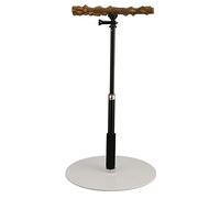 Acouto Adjustable Bird Perch Premium Acrylic Pepper Wood Play Stand for Parrots Travel Stand Climbing 3kg Load