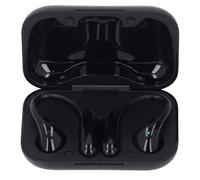 Acouto Al Translation Earphones Translation in Real Time HD Sound Quality Battery Life Open Ear Translator Device Earbuds for Travel Business Learning White Utilizes (Black)