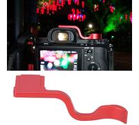 Acouto Aluminium Alloy Hot Shoe Thumb Handle Buckle Strap Holder for A7M2 M3 A7R2 R3 A9Red M3 A7R2 Mirrorless T Hot Shoe Thumb HandleHot HolderHot Holderfor (Red)