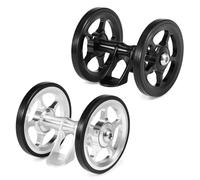 Acouto Aluminum Alloy Bike Double Roller Rear Wheels Replacement for Brompton Folding Bicycle Rear Mudguard Tire Ring Lightweight Better Smoother with Made for Durability Machining