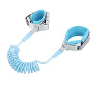 Acouto Anti Lost Wrist Link, Adjustable Soft Safety Harness for Kids, 1.5m Length for Outdoor Use, Ideal for Toddlers and Young Children (Fixed Head Blue 1.5 Meters)