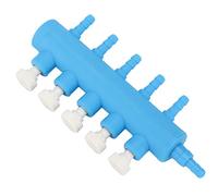 Acouto Aquarium Air Valve Adjustable Plastic Fish Tank Oxygen Air Splitter for Carbon Dioxide Equipment1 to 6 with Valve Is Resistant Plastic Abrasion Fish Divider This and (1 min 5 with valve)