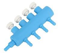 Acouto Aquarium Air Valve Adjustable Plastic Fish Tank Oxygen Air Splitter for Carbon Dioxide Equipment1 to 6 with Valve Is Resistant Plastic Abrasion Fish Divider This and (1 min 4 with valve)