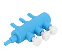 Acouto Aquarium Air Valve Adjustable Plastic Fish Tank Oxygen Air Splitter for Carbon Dioxide Equipment1 to 6 with Valve Is Resistant Plastic Abrasion Fish Divider This and (1 min 3 with valve)