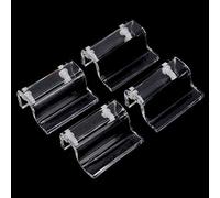 Acouto Aquarium ICE CREAM COVER HOLDER HOLDER Acrylic Clamp/bracket Support, Hanging on the Tank Edge, for Fish Containers/pet Box, Pack with 4, for Fishing Lovers