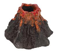 Acouto Aquarium Volcano Ornament Simulation Volcano Decoration for Fish Bubble Stone Decoration Soft Resin Ris Aquarium OrnamentVolcano DecorationFish