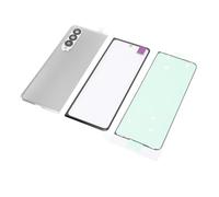 Acouto Back Glass Cover Replacement Housing Door and Front Outer Lens Glass Screen Replacement for Z Fold 3 5G F926 Pre Installed Camera Lens Adhesive Silver Back Cover Front Door (Silver)
