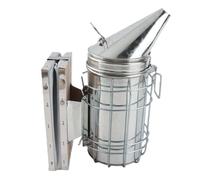 Acouto Bee Hive Smoker, Shield Board Iron Beekeeping Equipment Hive Smoker with Heat for Farm