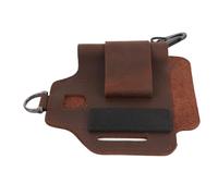 Acouto Belt Tool Bag Leather Multifunctional Portable Waist Tool Pouch for Outdoor Tackling Repair Projects Brown Boasts a with That o Belt Bag LeatherBelt PouchWaist (Brown)