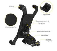 Acouto Bike Phone Mount 360°Rotation Electric Scooter Phone Handlebar Mount Bracket the with From 90mm Durability Plastic Width 57mm Light for Compatible Bike MountBike