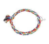 Acouto Bird Cotton Rope Ring Toy, Colorful Swing with Hook for Easy Installation, Safe Non Odorless for Parakeets Cockatiels Conures Lovebirds Finches Macaw (S)