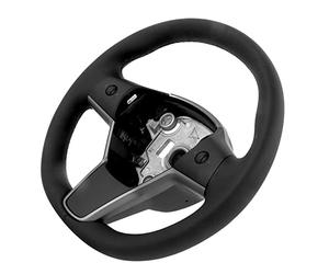 Acouto Black Steering Wheel with Button Leather Car Modification Replacement Steering Wheel It for That Driver It The The The to Comes of Button WheelLeather