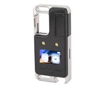 Acouto Body Worn Camera, 2K HD Night Magnetic Clip, 180° Rotating Lens, One Key Recording Wearable Cam with Alloy Buckle, for Cycling Sports, Creative 6 Glass Lens for Colorful Night,