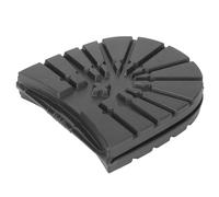 Acouto Boots Shoes Anti Slip Front Heel Soles Rubber Mute Soles Shoes Repair Accessories Ideal Replace Flexible Old of 1 The of Material Made and Front SolesHeel (Black Heel)