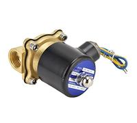 Acouto Brass Solenoid Valve 2W-160-15 G1/2 in Normally Closed for Water