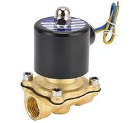 Acouto Brass Solenoid Valve 2W-160-15 G1/2 in Normally Closed for Water