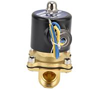 Acouto Brass Solenoid Valve 2W-160-15 G1/2 in Normally Closed for Water