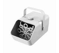 Acouto Bubble Machine Automatic Bubble Blower Maker Portable 2 Speeds for Parties Weddings Birthdays Outdoor Indoor Use MachineAutomatic BlowerBubble MakerBubble (White)