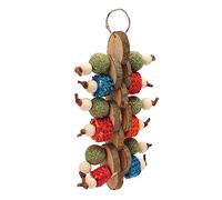 Acouto Bunny Cage Hanging Chew Toys Hand Crafted Multi Purpose Improves Digestion Rabbit Chew Toys for Teeth Grinding Are Made of Pre Bunny Cage Hanging ToysBunny Teeth