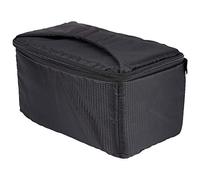 Acouto Business Case with Bastard Overlapping Zipper with Low -Transport and Strap for Wide Angles, Black, 10.2 X 5.9 X 5, Thumb Bag for The Camera