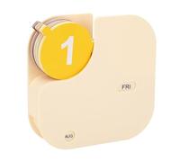 Acouto Calendar Cheese Perpetual Calendar Innovative Desktop Stress Relief Ornament for Design Perpetual Desi Rotatable CalendarPerpetual CalendarInnovative