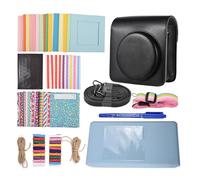 Acouto Camera Accessories Bundle Kit Replacement For SQ40/ SQ1 with Camera Bag/Strap/Photo Album/Photo Clips/Frame/Stickers/Pen and More Kit For Replacement PU SQ1. Ca (Black)