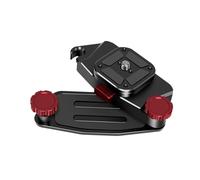 Acouto Camera Clamp, Aluminum Alloy Strap Mount with Rubber Anti Slip Design and 1/4 Inch Screw, for DSLR ILDC Sports Cameras Backpack Strap