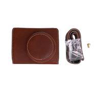 Acouto Camera Protective Case for V1, Durable PU Leather with Adjustable Shoulder Strap, Soft Lining for Scratch Guard, Built in 1 4 Inch Screw Hole for Tripod (Coffee Color)