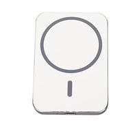 Acouto Car 15W Fast Charging Magnetic 360 Degrees Rotation Stable Sturdy Car Mount White The Phone Crafted From Metal Plastic This Guarante ChargerCar MountCar ChargerCar Phone (White)