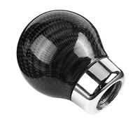 Acouto Car Modified Universal Gear Head True Carbon Fiber Gear Knob for Manual & Automatic Vehicles Universal Head Knob Carbon Fiber Carbonized L KnobShift