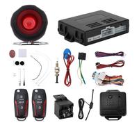 Acouto Car Security Alarm System 12V Keyless Entry System for 12V Vehicles with Multi-Function and Remot Car Security Alarm Keyless Entry Vehi Ry SystemCar