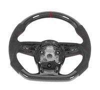 Acouto Carbon Fiber Steering Wheel Suede Fit for B9 S4 S5 RS3 RS4 RS5 2017+ Can Improve Luxurious Appearance Interiors Wheel The The of Ergonomic Steering and WheelCarbon Fiber
