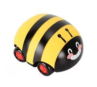 Acouto Cartoon Friction Inertia Toy Car for Kids Double Sided Pull Back Cars Toys with Lights Early Educational While His Baby's of World Cute 1 Understanding the Can and (yellow)