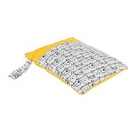 Acouto Cartoon Pattern Wet Dry Diaper Bag Cute Travel Portable Diaper Nappy Storage Bag#2 The for Zipper for Double Other Zipper is Storage BagWet Dry (White cat)