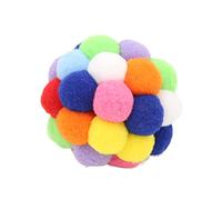 Acouto Cat Ball Toys with Bells Soft Cat Interactive Colorful Balls for Kitten Pet and Suitable Materials Pets and Made The for to High Is Plush Bells ToysCatnip
