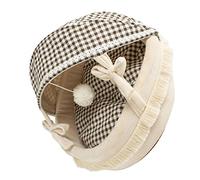 Acouto Cat Cave Bed All Seasons Comfortable Warm Foldable Washable Semi Enclosed Pet Tent Cave Bed for Cats Small Dogs S Skin Comfortable Warm All PP Premium Sleep Night Premium (L)