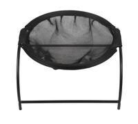 Acouto Cat Hammock Bed, Elevated & Breathable, Stainless Steel Frame, Cozy Indoor & Outdoor Pet Hammock Bed with Space for Blanket, for Small Dogs, Cats, and Other Small Pets (Black)