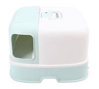 Acouto Cat Litter Box Splashing Odor Stylish Look Enclosed Kitty Litter Box Cat Toilet for Large to Specifically Enclosed Design with Generous and Room move. Design