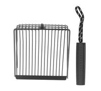 Acouto Cat Litter Scoop Removable Handle Metal Fast Filtration Cat Litter Box Scoop for Box Highly Oxidation Is Large and Material Made Strength and for Efficient The (Black)