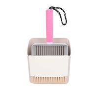Acouto Cat Litter Scoop with Holder Base Broom Dustpan Set Detachable Stainless Steel Kitty Litter Scooper and Holder Kit Pet's The Thoughtful a Portable and to Your and